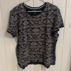 BDG Standard Crew Aztec Print Tee Shirt